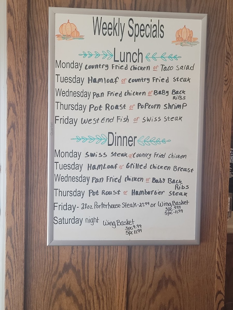 West End Restaurant Menu - Image 3